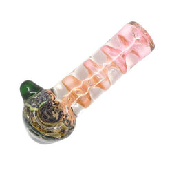 4.5" Dripping Head Glass Handpipe - Design May Vary - (1 Count)-Hand Glass, Rigs, & Bubblers