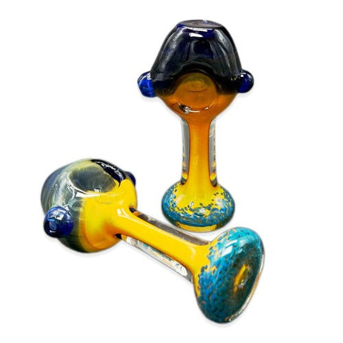 4.5" Flatting Hand Pipe - Design May Vary - (2 Count)-Silicone Hand Pipe