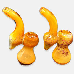 4.5" Frit Water Pipe With Deep Fumigated Bubbler - Design May Vary - (1 Count)-Hand Glass, Rigs, & Bubblers