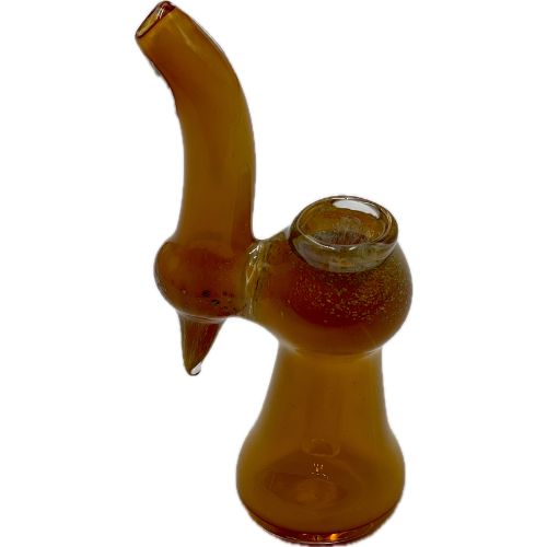 4.5" Frit Water Pipe With Deep Fumigated Bubbler - Design May Vary - (1 Count)-Hand Pipes, Rigs, & Bubblers