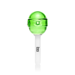 4.5" Hemper Sucker 4 Love Lollipop Green Hand Pipe - (1 Count)-Hand Pipes, Rigs, & Bubblers