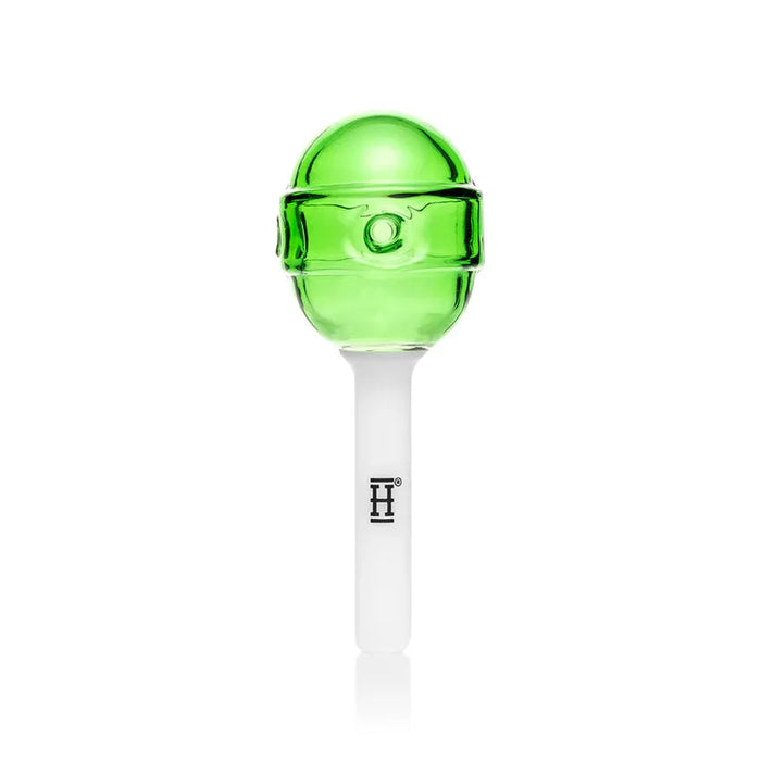 4.5" Hemper Sucker 4 Love Lollipop Green Hand Pipe - (1 Count)-Hand Pipes, Rigs, & Bubblers
