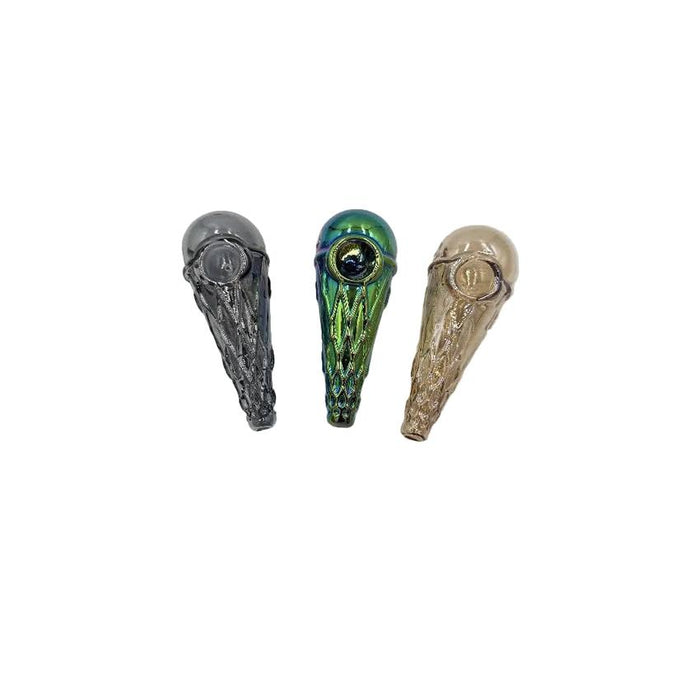 4.5" Ice Cream Cone Handpipe - Colors May Vary - (1 Count)-Hand Pipes