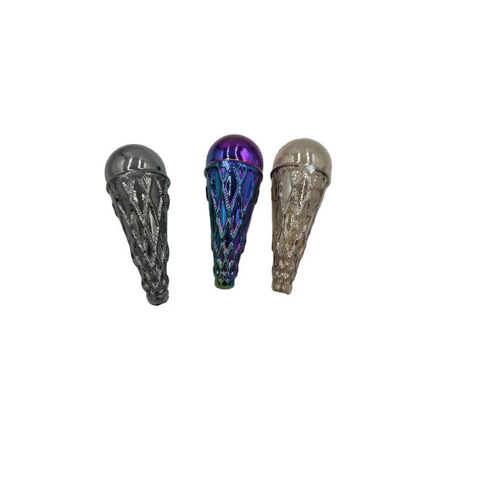 4.5" Ice Cream Cone Handpipe - Colors May Vary - (1 Count)-Hand Pipes