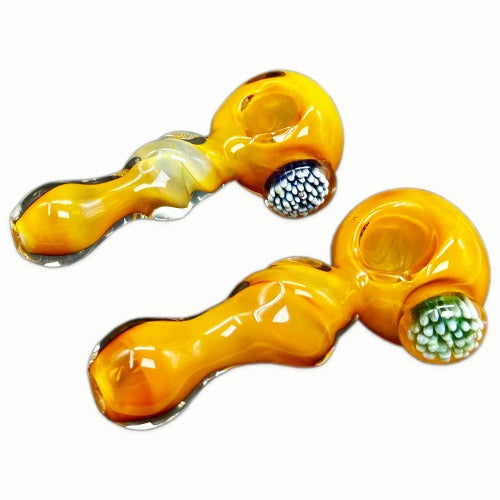 4.5" Pendant With Twisted Body Glass Hand Pipe - Design May Vary - (1 Count)-Hand Glass, Rigs, & Bubblers