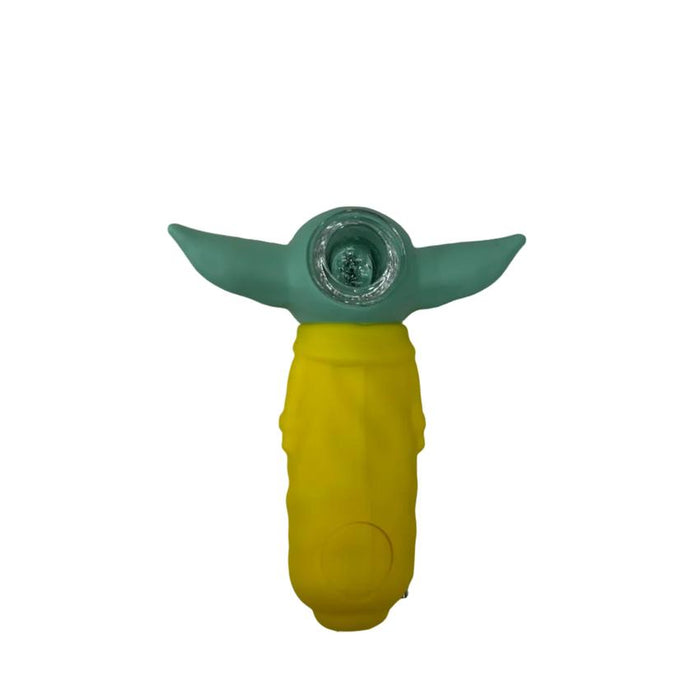 4.5" Silicone Yoba Handpipe with storage - Colors May Vary - (1 Count)-Hand Pipes