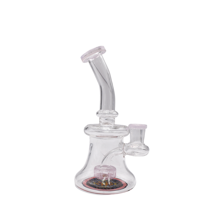 5" Bent Neck Inline Drop Perc Waterpipe - Colors May Vary - (1 Count)-Hand Pipes, Rigs, & Bubblers