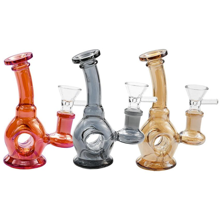 5" Donut Rig Water Pipe - Colors May Vary - (1 Count)-Hand Pipes, Rigs, & Bubblers