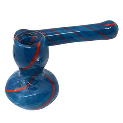 5” Fancy Hand Held Decorative Glass Pipe - Design May Vary - (1 Count)-Hand Glass, Rigs, & Bubblers