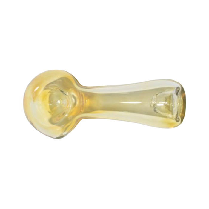 5" Flush Fumed Glass Hand Pipe - Yellow- (1 Count)-Hand Pipes, Rigs, & Bubblers