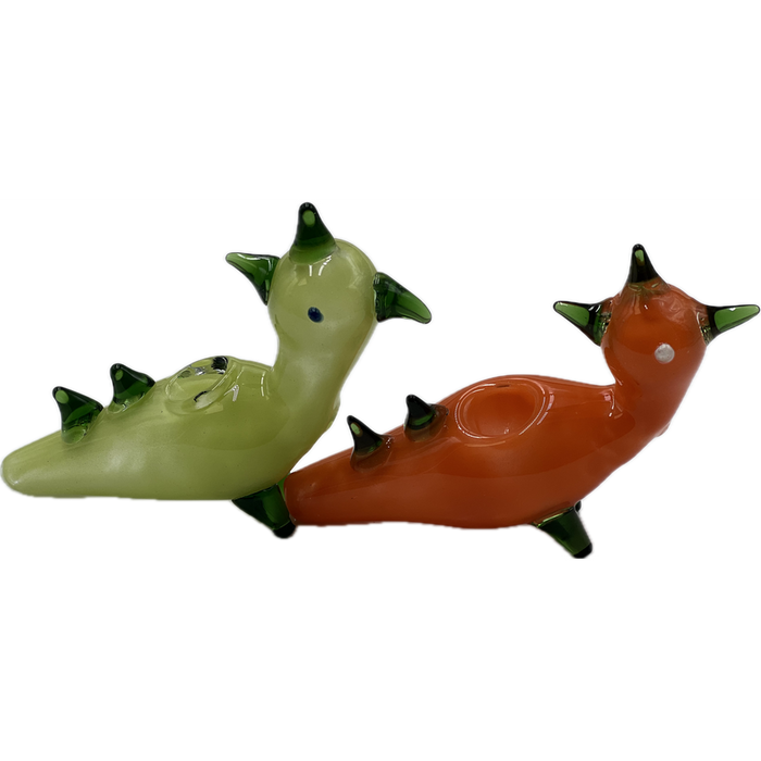5" Frit Animal Hand Pipe - Design May Vary - (2 Count)-Hand Pipes, Rigs, & Bubblers