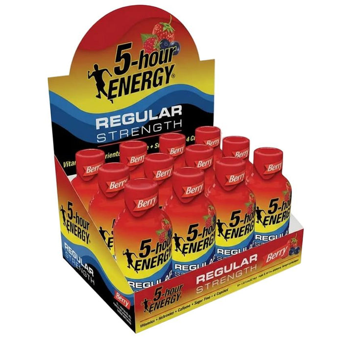 5 Hour Energy Shot Regular Strength - Berry 1.93 oz - (12 Count Display)-Dietary Supplements