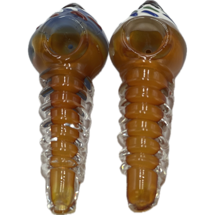 5" Ice Cream Hand Glass - Design May Vary - (2 Count)-Silicone Hand Pipe
