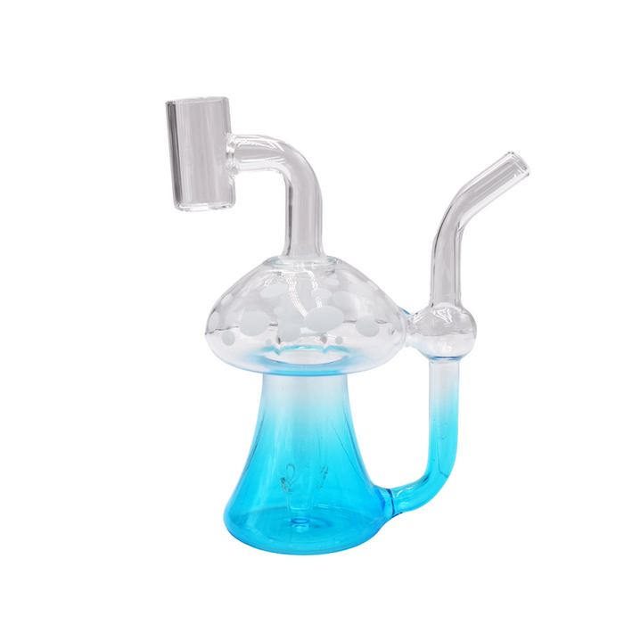 5” Mini Mushroom Rig Water pipe Bubbler - Various Colors - (1 Count)-Hand Pipes, Rigs, & Bubblers