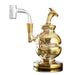 5" Mj Arsenal Royale Mini Dab Rig - Gold or Clear - (1 Count)-Hand Pipes, Rigs, & Bubblers