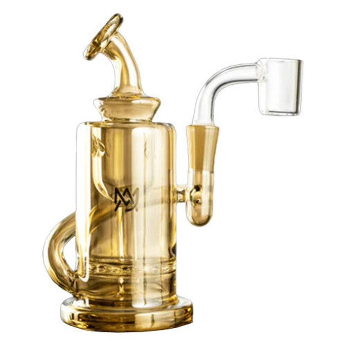 5" Mj Arsenal Ursa Mini Dab Rig - Gold - (1 Count)-Hand Pipes, Rigs, & Bubblers