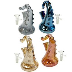 5" Octopus Leg Water Pipe - Design May Vary - (1 Count)-Hand Glass, Rigs, & Bubblers