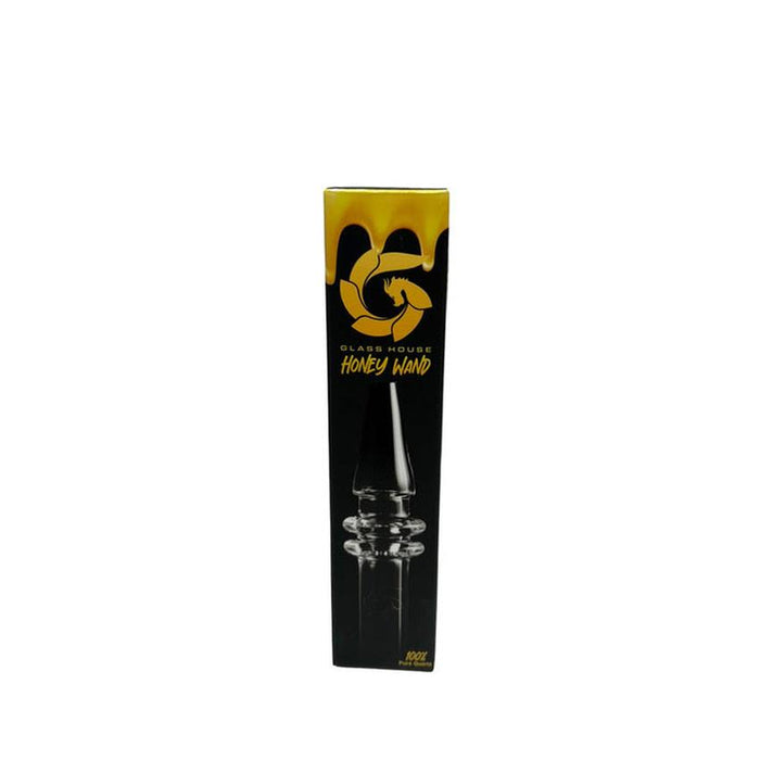 5" Quartz Honey Wand Tip Glass Dab Straw - (Various Counts)-Hand Pipes, Rigs, & Bubblers