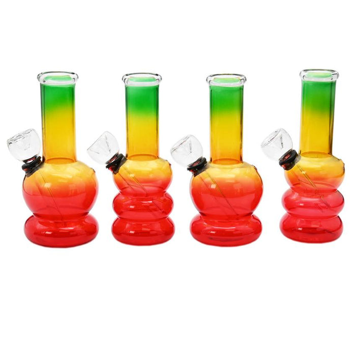 5" Rasta Bong Water Pipe- Design And Color May Vary - (1 Count)-Hand Pipes, Rigs, & Bubblers