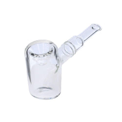 5" Sherlock Pipe Hand Glass - Clear - (1 Count)-Hand Glass, Rigs, & Bubblers