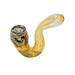 5" Sherlock-Style Fumed Yellow Glass Bubbler – 1 Count-Hand Pipes, Rigs, & Bubblers