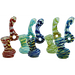 5" Single Ring Side Swirl Bubbler - Colors May Vary - (1 Count)-Hand Pipes, Rigs, & Bubblers