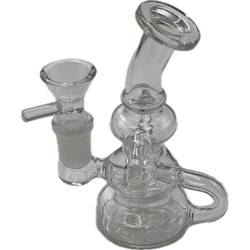 5" Super Mini Rig - Design May Vary - (1 Count)-Hand Glass, Rigs, & Bubblers