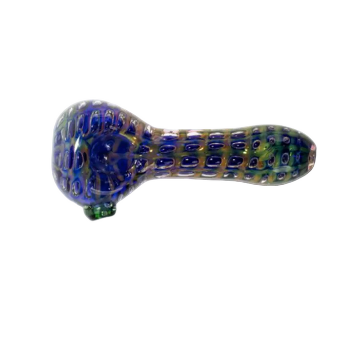 5" Trapped bubble Swirl Glass Hand Pipe - (1 Count)-Hand Pipes, Rigs, & Bubblers
