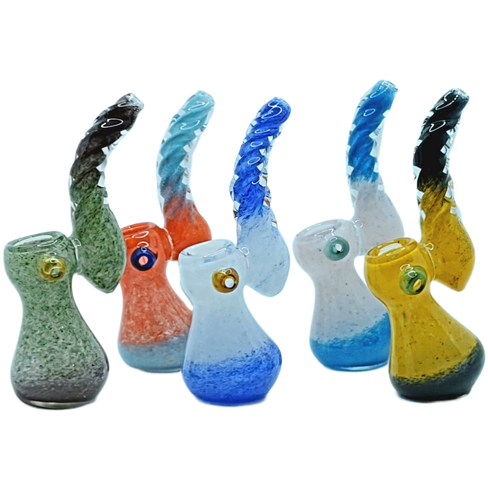 5" Twisted Top Bubbler -Colors May Vary - (1 Count)-Hand Pipes, Rigs, & Bubblers