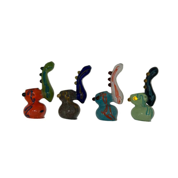 5" Two Tone Swirl Bubbler -Colors May Vary- (1 Count)-Hand Pipes, Rigs, & Bubblers