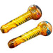 5" Yellow Spiral Hand Pipe - Design May Vary - (1 Count)-Hand Glass, Rigs, & Bubblers