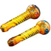 5" Yellow Spiral Hand Pipe - Design May Vary - (1 Count)-Hand Pipes, Rigs, & Bubblers