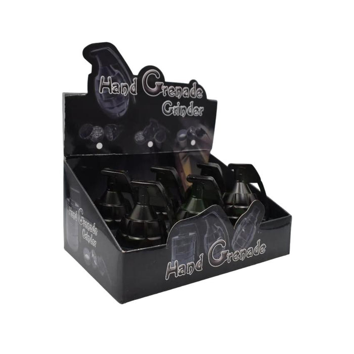 50mm 3 Part Grinder - Grenade Design - (6 Count Display)-Grinders