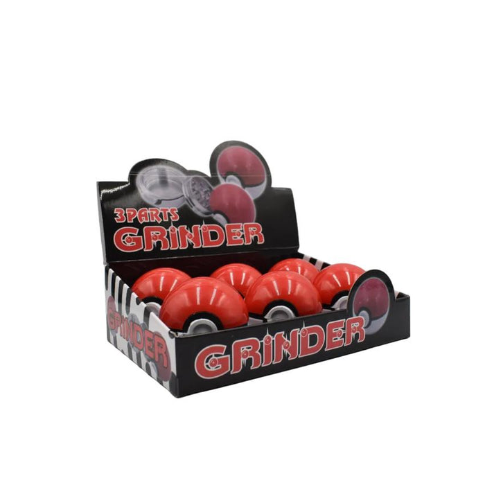 50mm 3 Part Grinder - Pokey Eye Design - (6 Count Display)-Grinders