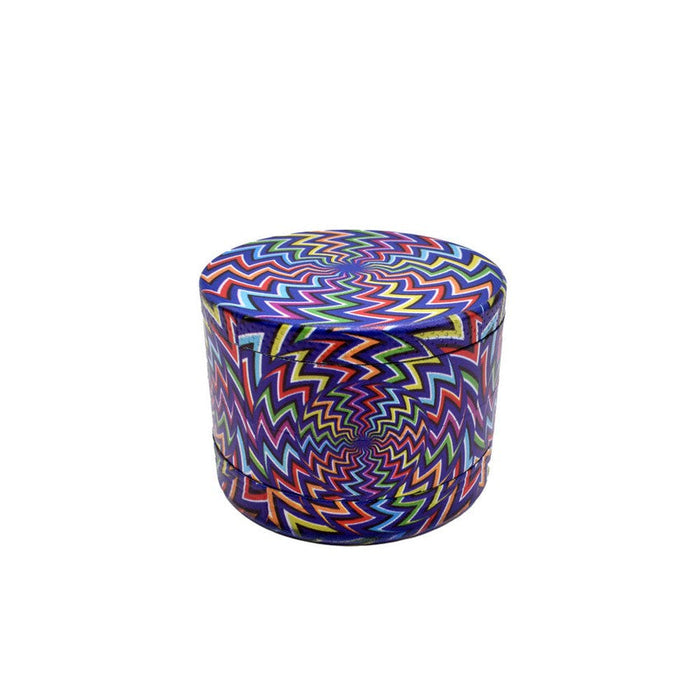 50mm 4 Part Grinder - Retro Rainbow - (1 Count)-Grinders
