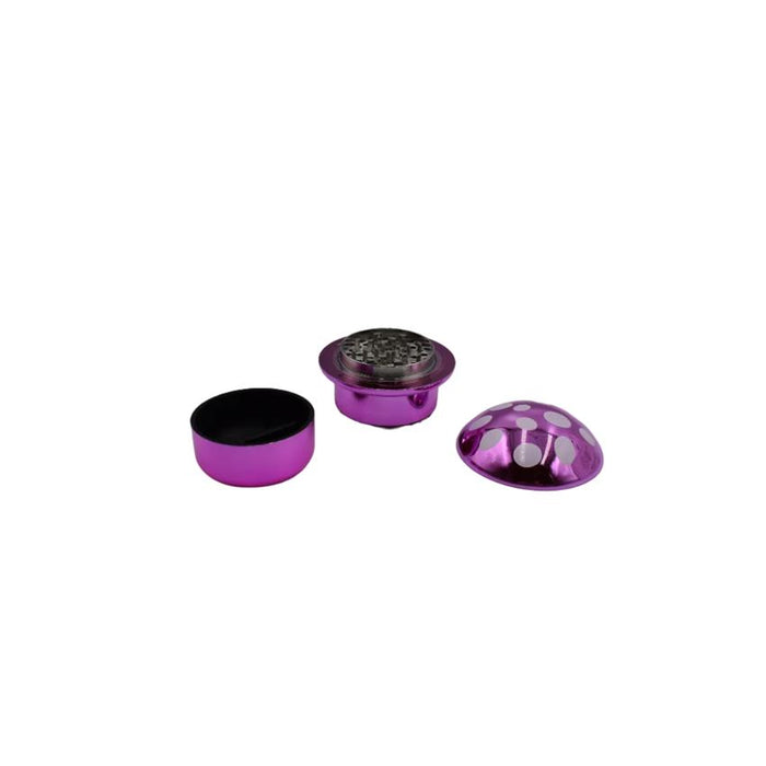 50mm 4 Part Grinder - Various Shrooms Designs - (6 Count Display)-Grinders