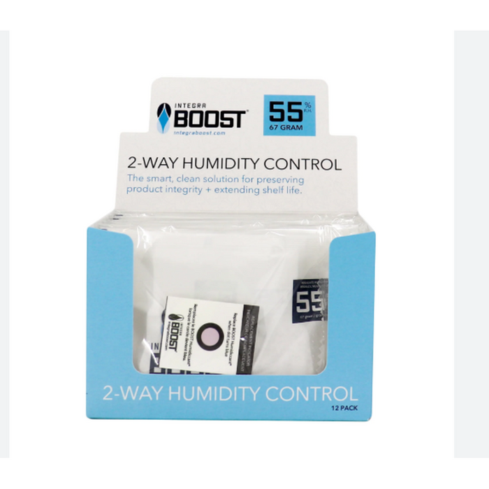 Integra Boost 67g RH 55% Humidity Pack - Individually Wrapped - (12 Count Display)-Humidity Packs-MJ Wholesale