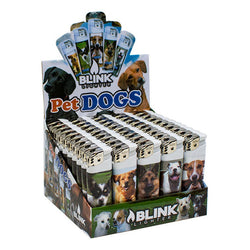 581 - Blink Lighter Display - Assorted Dog Designs - (50 Count Display)-Lighters and Torches