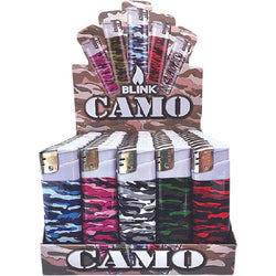 587 - Blink Lighter Display - Assorted Camo Designs - (50 Count Display)-Lighters and Torches