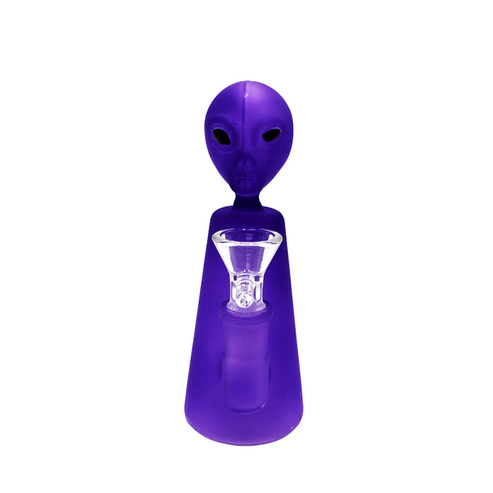 5.5" Alien Frosted Water Pipe- (1 Count)-Hand Pipes, Rigs, & Bubblers