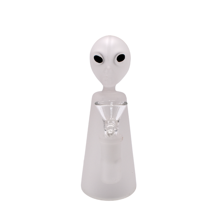 5.5" Alien Frosted Water Pipe- (1 Count)-Hand Pipes, Rigs, & Bubblers