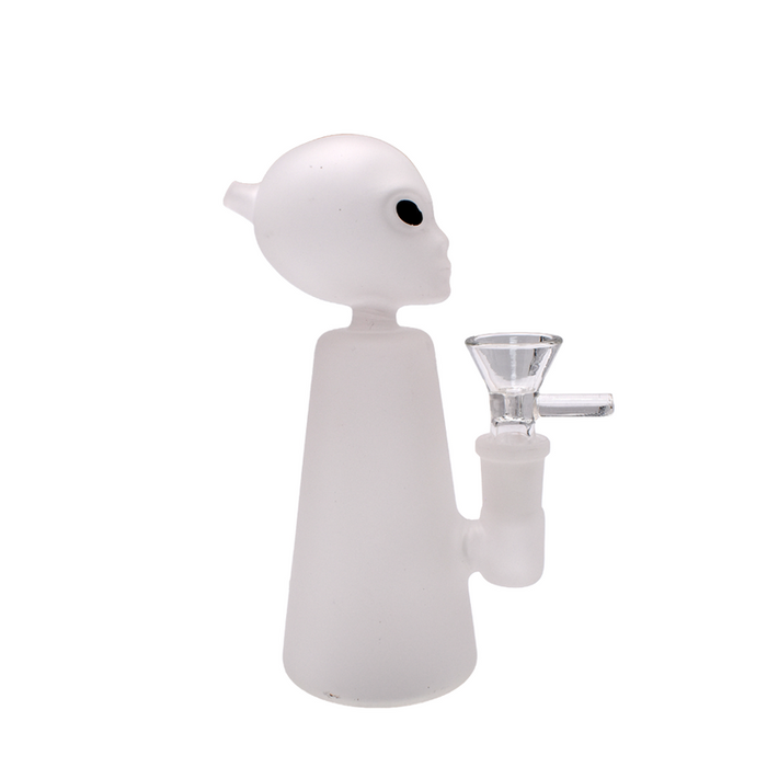 5.5" Alien Frosted Water Pipe- (1 Count)-Hand Pipes, Rigs, & Bubblers