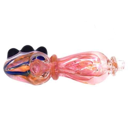 5.5” Artistic Decorative Sturdy Glass Hand Pipe - Design May Vary - (1 Count)-Hand Pipes, Rigs, & Bubblers