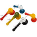 5.5" Double Step Color Frit Art Bubbler - Design And Color May Vary - (1 Count)-Hand Pipes, Rigs, & Bubblers