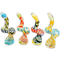5.5" Glass Bubbler - Design May Vary - (1 Count)-Hand Glass, Rigs, & Bubblers