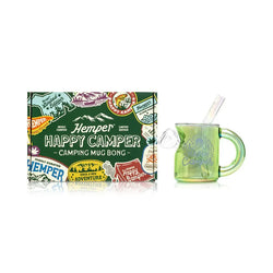 5.5” Hemper Happy Camper Campfire Mug Bong - (1 Count)-Hand Pipes, Rigs, & Bubblers