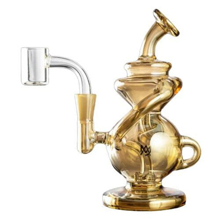 5.5" Mj Arsenal Mini Special Edition Jig Mini Dab Rig - Gold - (1 Count)-Hand Pipes, Rigs, & Bubblers