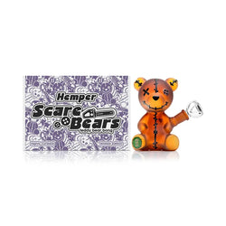 5.7” Hemper Scare Bears Teddy Bear Bong - (1 Count)-Hand Pipes, Rigs, & Bubblers