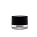 5ml Clear Round Glass Concentrate Jar – Black Cap – (250 Count)-Concentrate Containers and Accessories