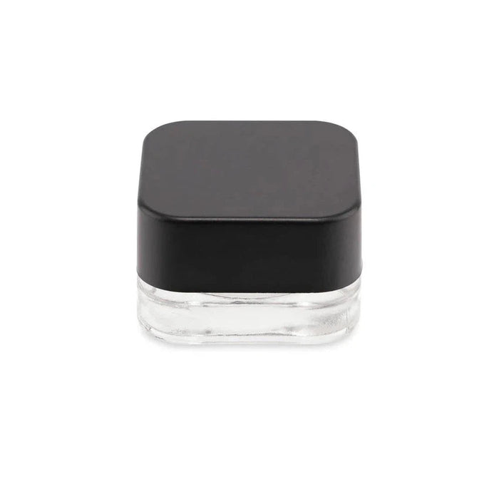 5ml Square Clear Square Glass Jar With White Lid - (250 Count)-Concentrate Containers and Accessories